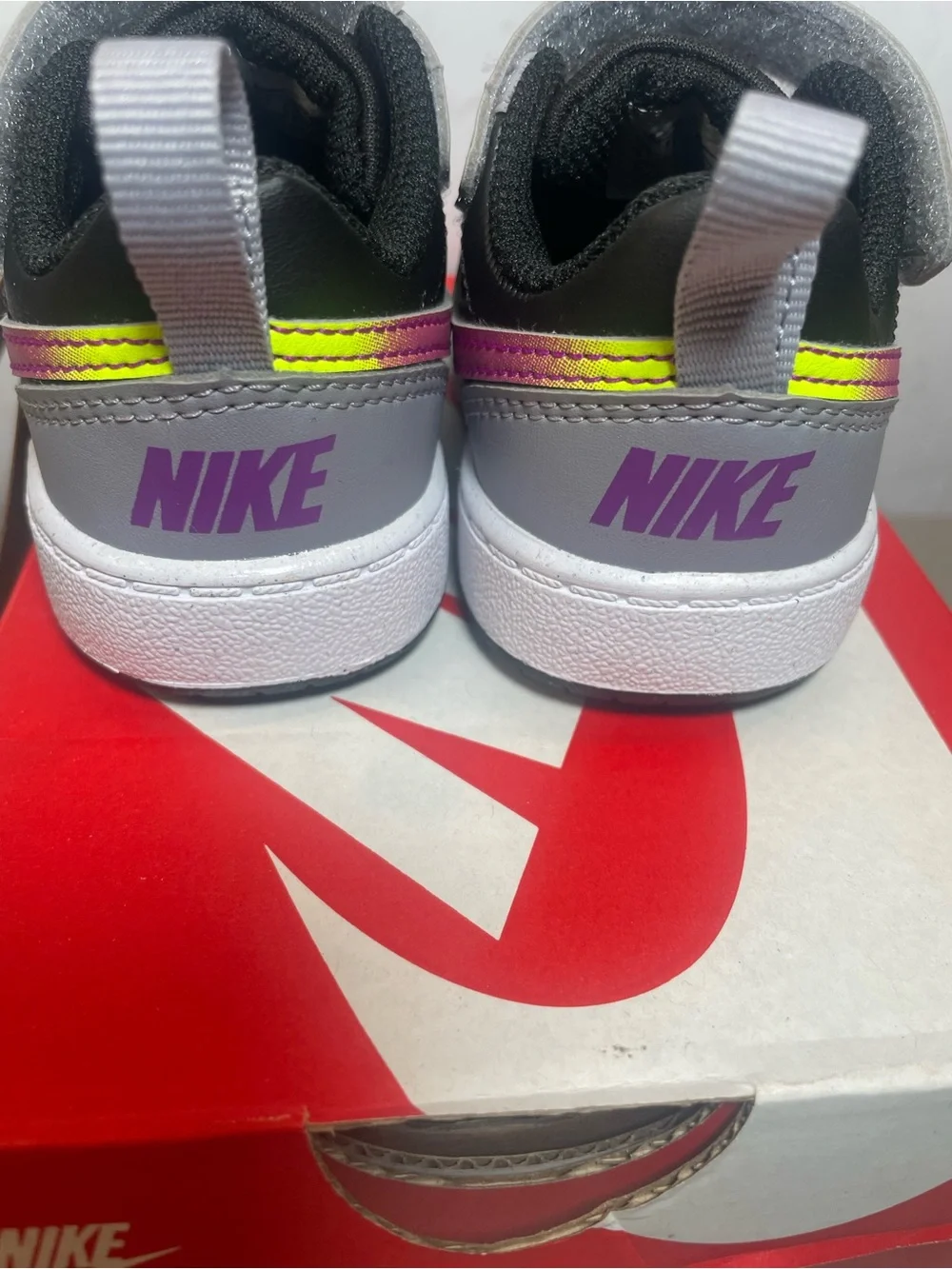 Nike Court Borough Low Toddler Sneakers Grey Sz 5c NEW